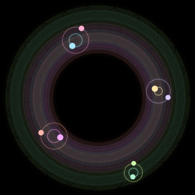 Paths of #3132_8, a 8-body orbit