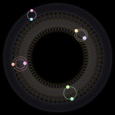 Paths of #3134_8, a 8-body orbit