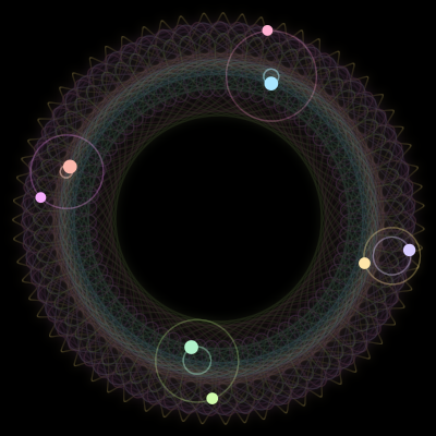 Paths of #3139_8, a 8-body orbit