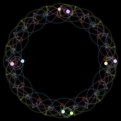 Paths of #3155_8, a 8-body orbit
