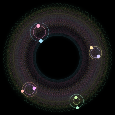 Paths of #3157_8, a 8-body orbit