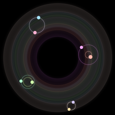 Paths of #3204_8, a 8-body orbit