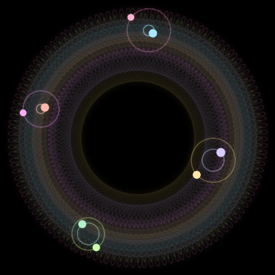 Paths of #3258_8, a 8-body orbit