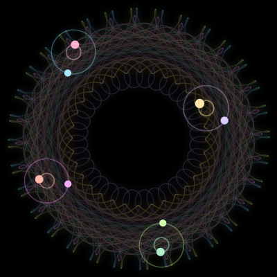 Paths of #3261_8, a 8-body orbit