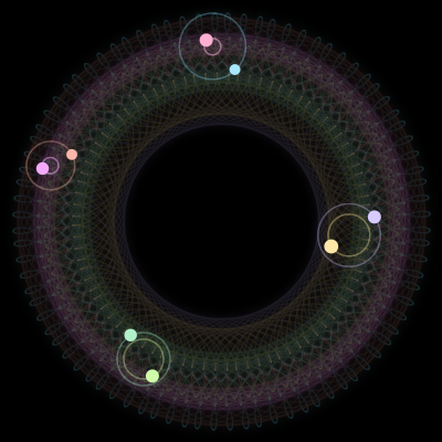 Paths of #3309_8, a 8-body orbit