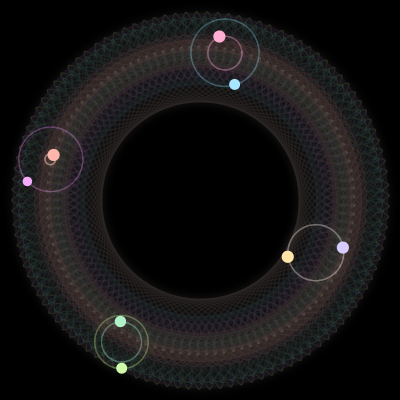 Paths of #3310_8, a 8-body orbit