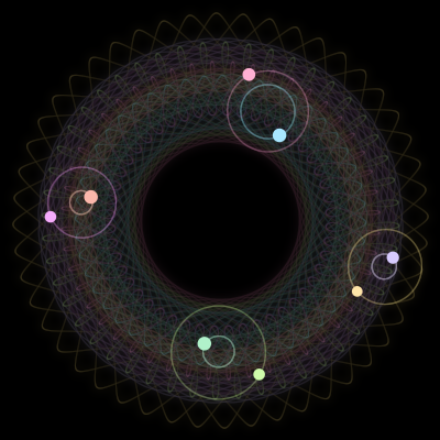 Paths of #3392_8, a 8-body orbit