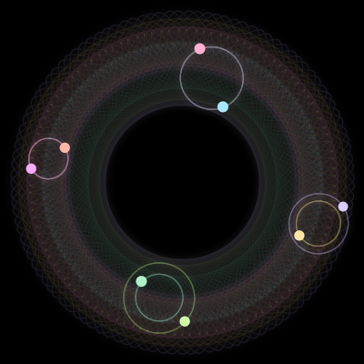 Paths of #3431_8, a 8-body orbit