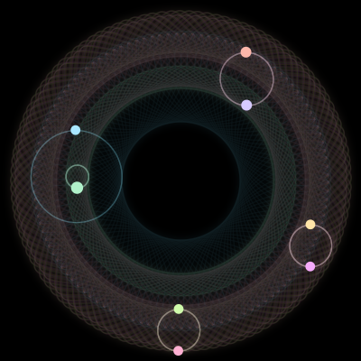 Paths of #3500_8, a 8-body orbit