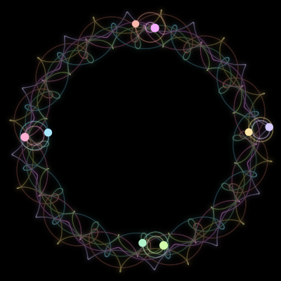 Paths of #3511_8, a 8-body orbit