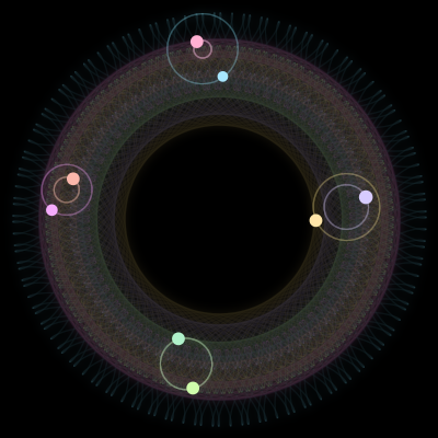 Paths of #3519_8, a 8-body orbit