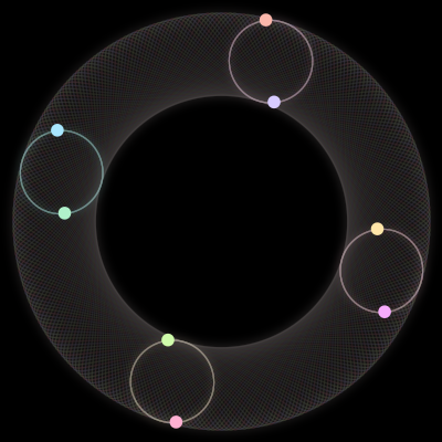 Paths of the 8 bodies of #384_8