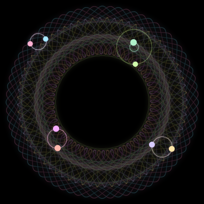 Paths of #3905_8, a 8-body orbit