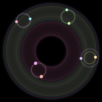 Paths of #3918_8, a 8-body orbit