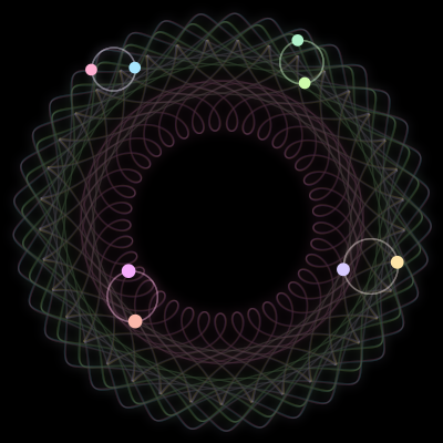 Paths of #3930_8, a 8-body orbit