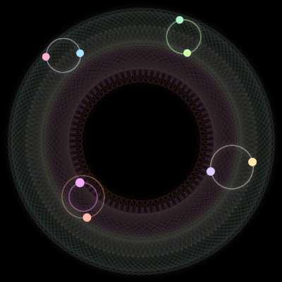 Paths of #3932_8, a 8-body orbit