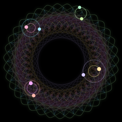 Paths of #3952_8, a 8-body orbit