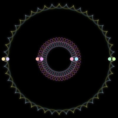 Paths of the 8 bodies of #407_8