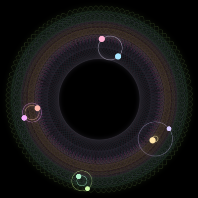 Paths of #4170_8, a 8-body orbit