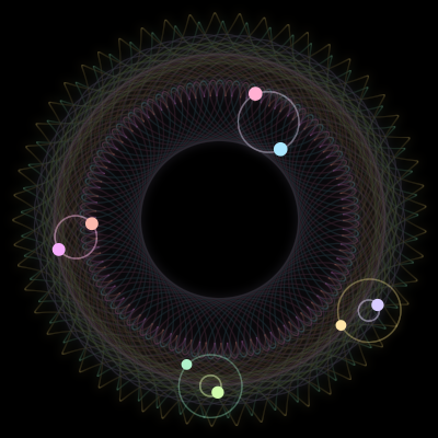 Paths of #4185_8, a 8-body orbit