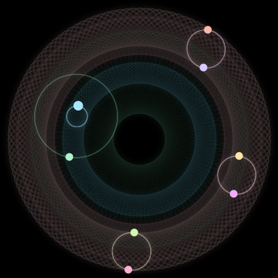 Paths of #4251_8, a 8-body orbit