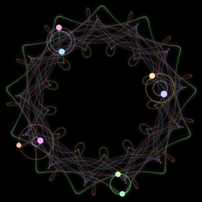 Paths of #4339_8, a 8-body orbit
