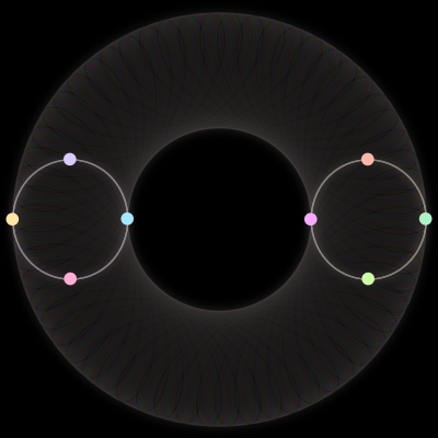 Paths of the 8 bodies of #476_8