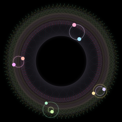 Paths of #478_8, a 8-body orbit
