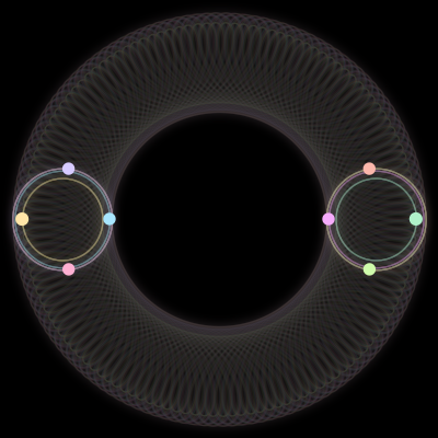 Paths of the 8 bodies of #516_8