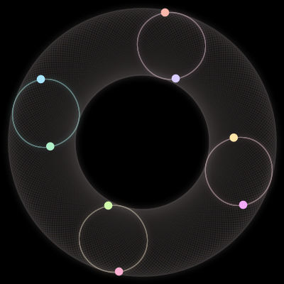 Paths of the 8 bodies of #528_8