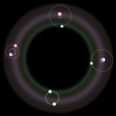 Paths of #548_8, a 8-body orbit