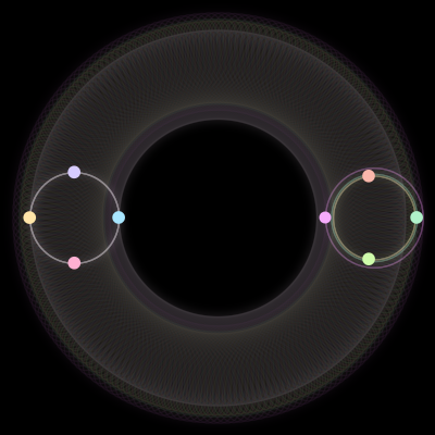 Paths of the 8 bodies of #562_8