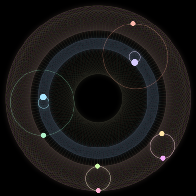 Paths of #568_8, a 8-body orbit