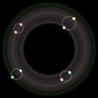 Paths of #576_8, a 8-body orbit