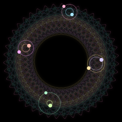 Paths of #578_8, a 8-body orbit