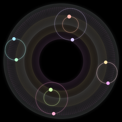 Paths of the 8 bodies of #706_8