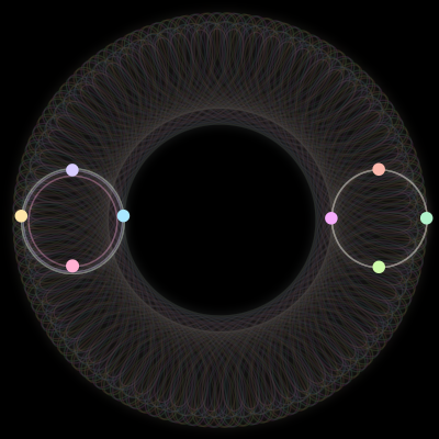 Paths of the 8 bodies of #707_8