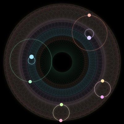 Paths of #798_8, a 8-body orbit