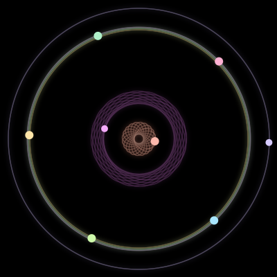 Paths of #905_8, a 8-body orbit