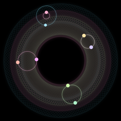 Paths of #948_8, a 8-body orbit
