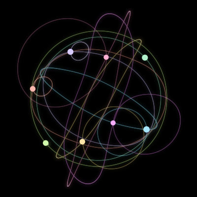 Paths of #99_8, a 8-body orbit