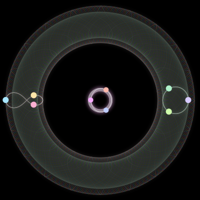 Paths of the 9 bodies of #698_9
