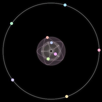Paths of the 9 bodies of #74_9